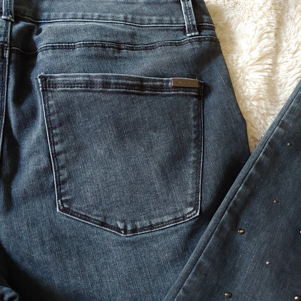 White House Black Market sparkly the skinny ankle jeans size 12 - Picture 3 of 15
